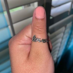 James Avery “Love” Script Ring